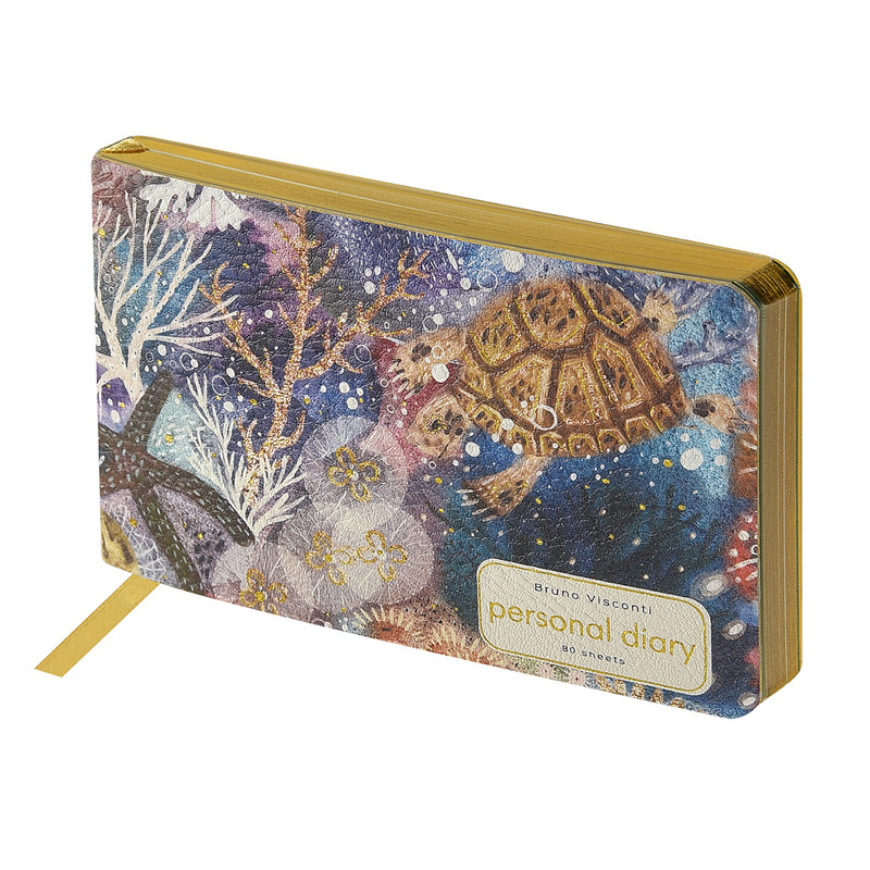 Ежедневник А6 'Фантазия. Кораллы' 80 листов, недатированный