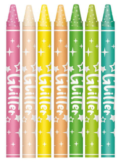 Восковые мелки Keyroad Glitter, 12 цветов 2