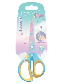 Ножницы детские канцелярские для школы 15,5 см, в ассортименте 3