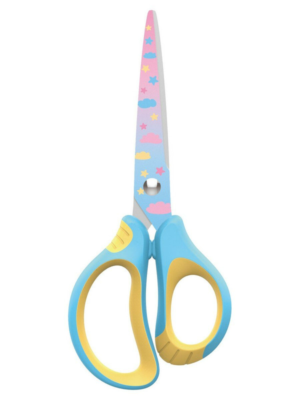 Ножницы детские канцелярские для школы 15,5 см, в ассортименте