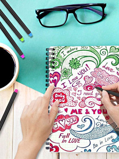 Ручка капиллярная TWOHANDS 20420, 24 цвета 12