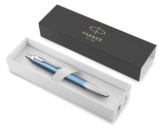 Ручка шариковая Parker IM Premium K318, Blue Grey CT 3