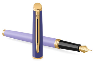 Ручка перьевая Waterman Hemisphere Colour Blocking, Purple GT (Перо F) 2
