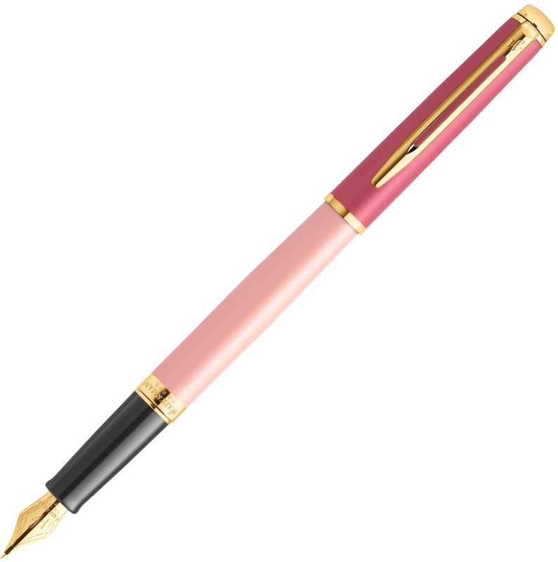 Ручка перьевая Waterman Hemisphere Colour Blocking, Pink GT (Перо F)