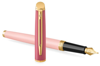 Ручка перьевая Waterman Hemisphere Colour Blocking, Pink GT (Перо F) 2