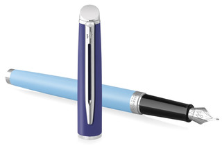 Ручка перьевая Waterman Hemisphere Colour Blocking, Blue CT (Перо F) 2