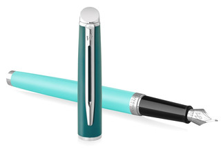 Ручка перьевая Waterman Hemisphere Colour Blocking, Green CT (Перо F) 2