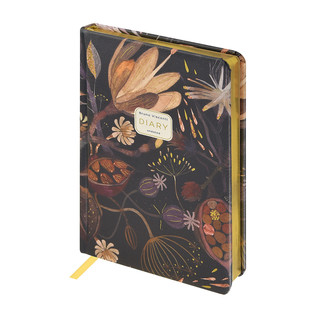 Ежедневник недатированный А5 'Ночные цветы' 256 страниц