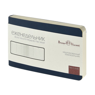 Ежедневник недатированный А6 'Megapolis Velvet Flex' 80 листо...