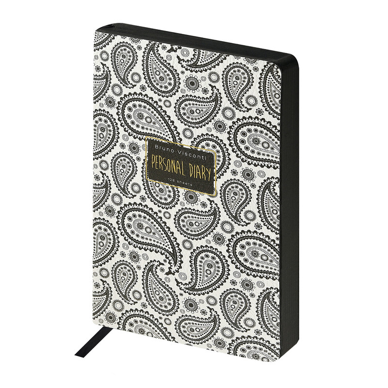 Ежедневник недатированный А5 'Black&White. Восточный мотив' 256 страниц