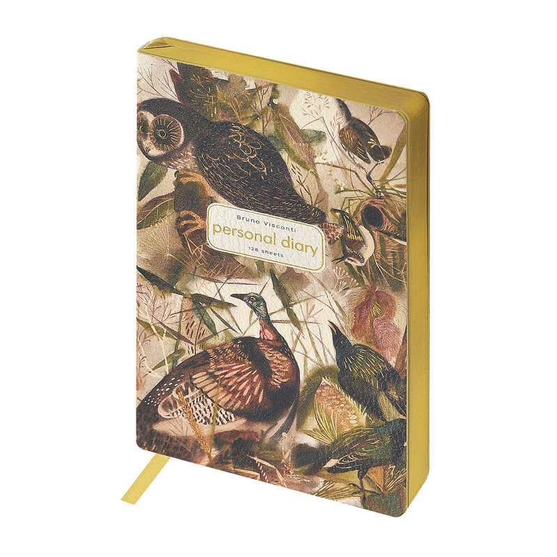 Ежедневник недатированный А5 'Fauna. Птицы' 256 страниц
