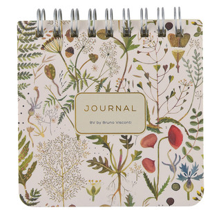 Блокнот на гребне А7+ 'Pocket Journal. Луговые травы' 9х9 см,...