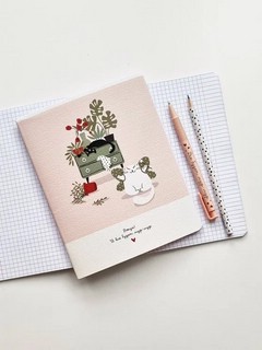 Тетрадь А5, 48 листов, клетка, скрепка, BeSmart 'Mur-Mur' вжух 3