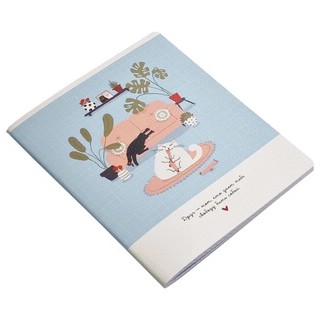 Тетрадь А5, 48 листов, клетка, скрепка, BeSmart 'Mur-Mur' шал...