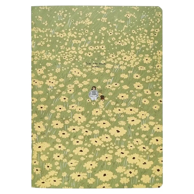 Тетрадь А4, 40 листов в клетку, на скрепке, BeSmart 'Soul' ромашки