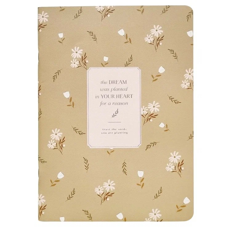 Тетрадь А4, 40 листов в клетку, на скрепке, BeSmart 'April' коричневый