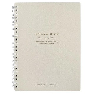 Тетрадь А5, 80 листов, в точку, на пружине, BeSmart 'Flora' м...