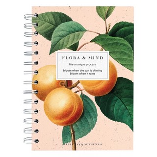 Тетрадь А5, 120 листов, в точку, на пружине, BeSmart 'Flora' ...