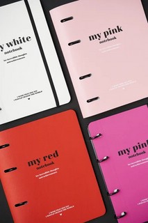 Тетрадь А5, 120 листов в клетку, на кольцах, 'Color' розовый 5