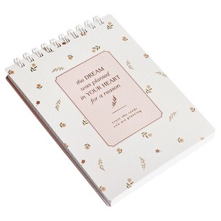 Блокнот А5, 100 листов, клетка, на спирали, Be Smart 'April' белый 2