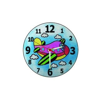 Песочный трафарет Часы самолет, артикул РП938 2