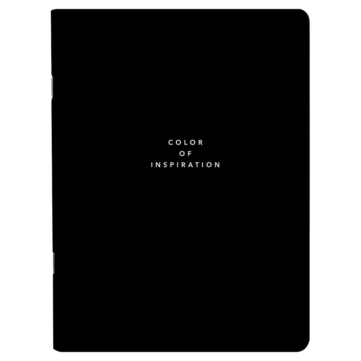 Тетрадь А5, 48 листов, клетка, скрепка, 'Block' черный, beSmart