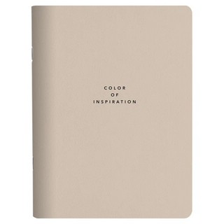 Тетрадь А5, 48 листов, клетка, скрепка, 'Block' бежевый, beSmart