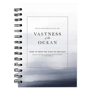 Тетрадь А5, 120 листов, клетка, спираль, 'Oblivion' океан, be...