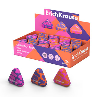 Ластик ErichKrause Caribbean sunset, ассорти. Цена за 1 шт.