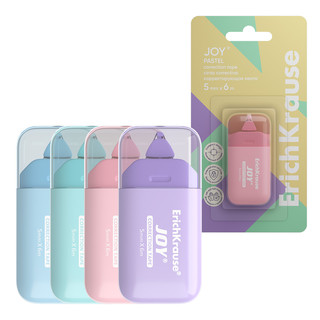 Корректирующая лента ErichKrause JOYR Pastel, 5мм х 6м, в бли...