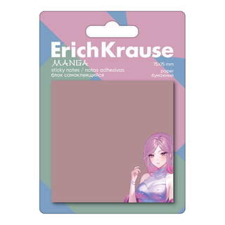 Блок самоклеящийся бумажный ErichKrause Manga, 75х75 мм, 50 листов