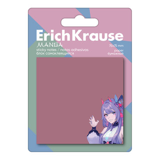 Блок самоклеящийся бумажный ErichKrause Manga, 75х75 мм, 50 л...