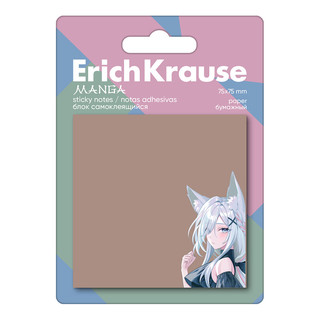 Блок самоклеящийся бумажный ErichKrause Manga, 75х75 мм, 50 листов