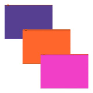 Zip-пакет пластиковый А5+, Erich Krause Soft Caribbean Sunset...