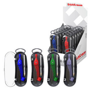 Циркуль пластиковый ErichKrause Classic, 122мм, с карандашом,...