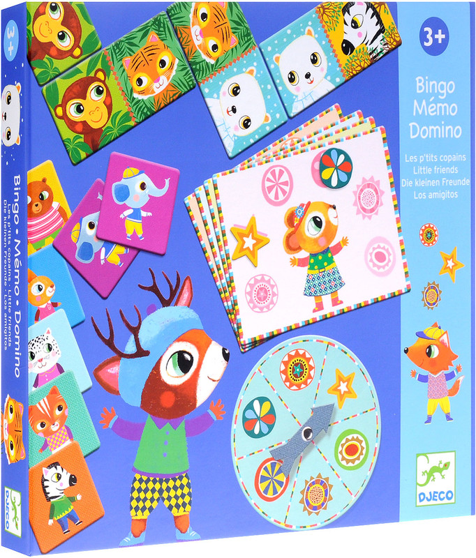 Djeco Обучающая игра Бинго Мемо Домино 3 в 1
