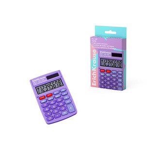 Калькулятор карманный 8-разрядов ErichKrause PC-101 Pastel