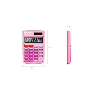 Калькулятор карманный 8-разрядов ErichKrause PC-101 Pastel 4