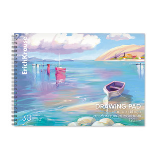 Альбом для рисования А4, 30 листов, пластиковая обложка, на с...