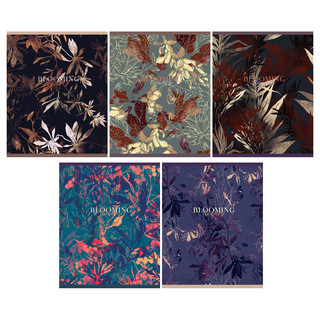 Тетрадь А5, 48 листов, клетка, Greenwich Line 'Bloom' ассорти...