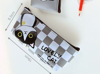 Пенал 'Lovely cat' в клеточку, артикул KW057-000827 2