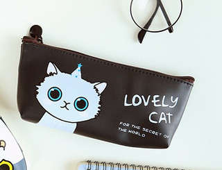 Пенал 'Lovely cat' черный, артикул KW057-000824