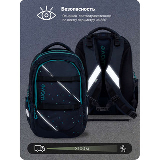 Рюкзак молодежный BELMIL WAVE PRIME Dots Aurora 7