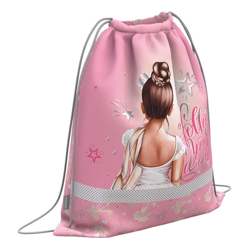 Мешок для обуви ErichKrause с вентиляцией, 50х41 см, Балерина