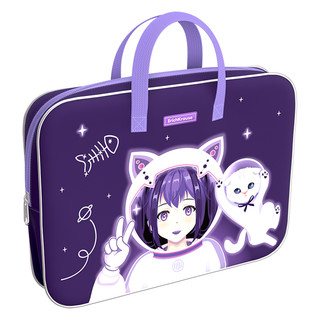 Папка текстильная на молнии ErichKrause А4+, с ручками, Космо...