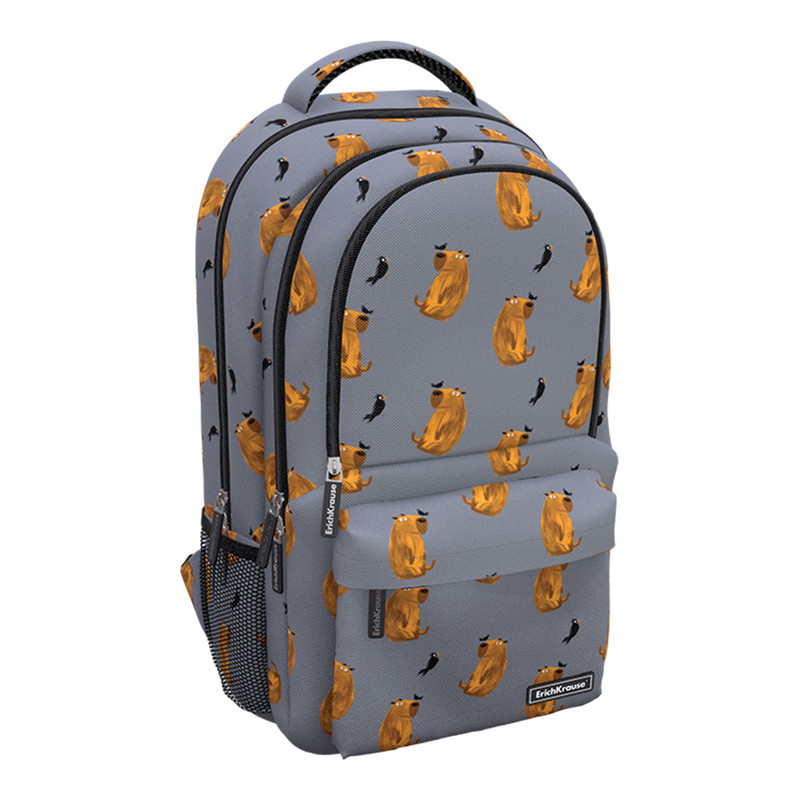 Рюкзак ErichKrause ActiveLine Ergoback, три отделения, 22л, Капибара