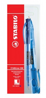 Ручка Stabilo Liner 308 Fine, синяя 2
