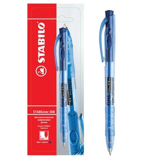 Ручка Stabilo Liner 308 Fine, синяя 3