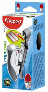 Степлер MAPED Ergologic N26, до 25 листов, черный 12
