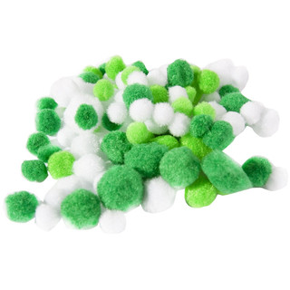 Декоративный материал Alingar: пушистые помпоны, 80 шт, 'Лесные цвета' 2